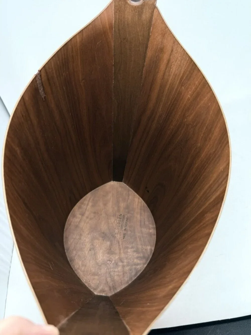 Einar Barnes for P.S. Heggen Scandinavian Rosewood Wastebasket. MCM